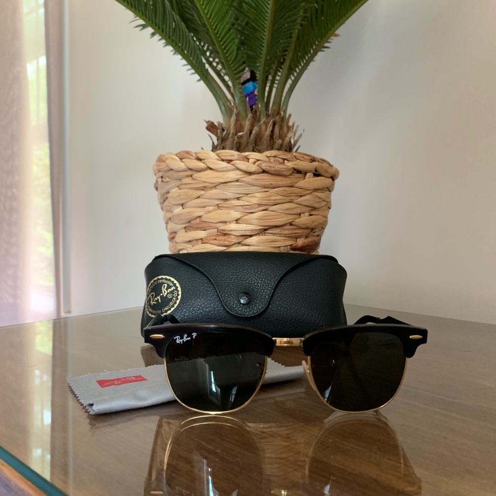 Polarized Clubmaster Ray Ban Sunglasses